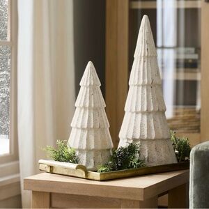 Pottery Barn Artisan Handcrafted Terracotta Medium 14” Christmas Tree NEW IN BOX